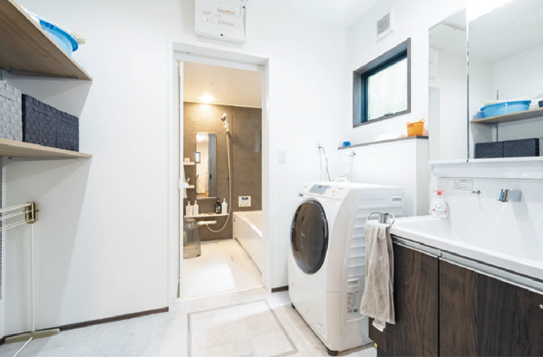 広々全面脱衣室 広々全面脱衣室